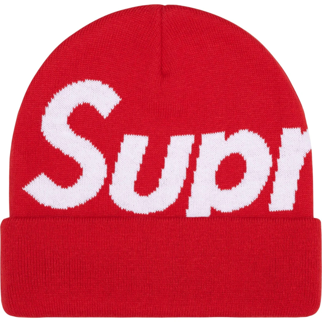 Supreme Big Logo Beanie (Red)(FW25)