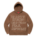 Supreme x CPFM Stronger Than Fear Hoodie (Brown)