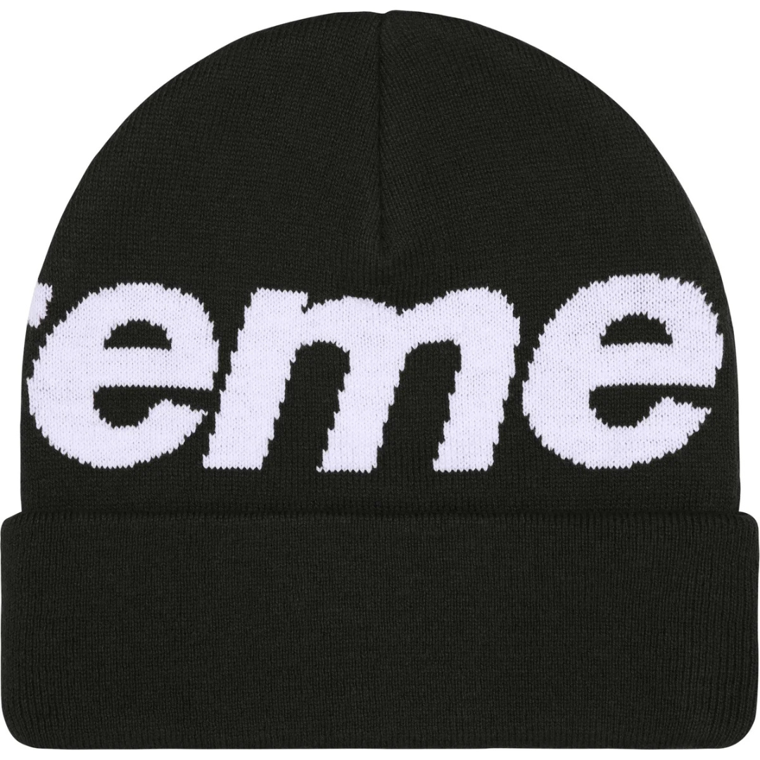 Supreme Big Logo Beanie (Black)(FW25)