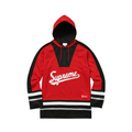 Supreme Script Hooded Hockey Top (Red)(FW16)