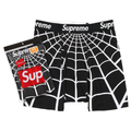 Supreme Hanes Spider-Man Boxer Briefs (2 Pack)(Black)