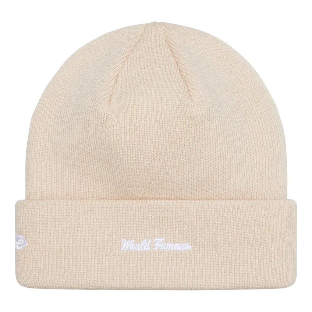 Supreme New Era Box Logo Beanie (FW24) (Stone)