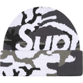 Supreme Camo Big Logo Beanie (Black)(FW25)