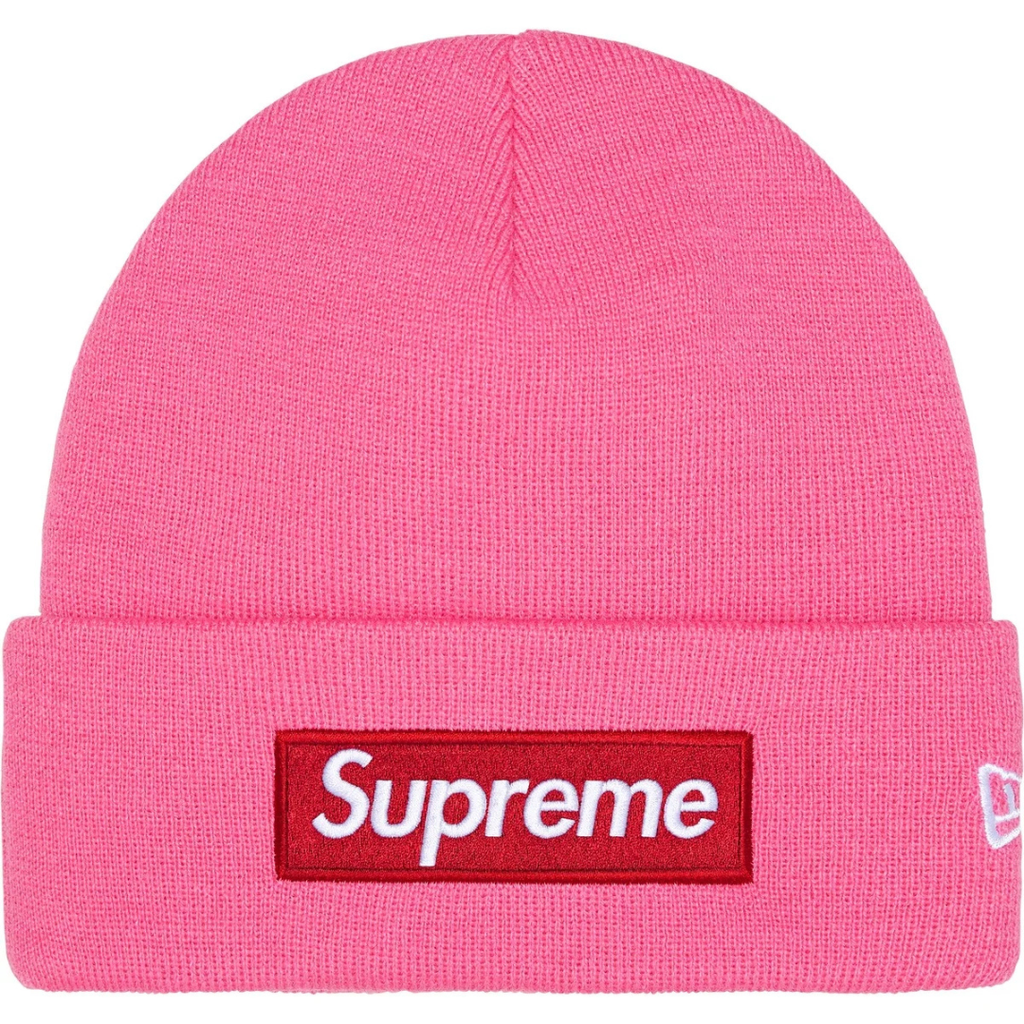Supreme New Era Box Logo Beanie (FW25)(Pink)