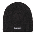 Supreme Block Knit Beanie (Black)