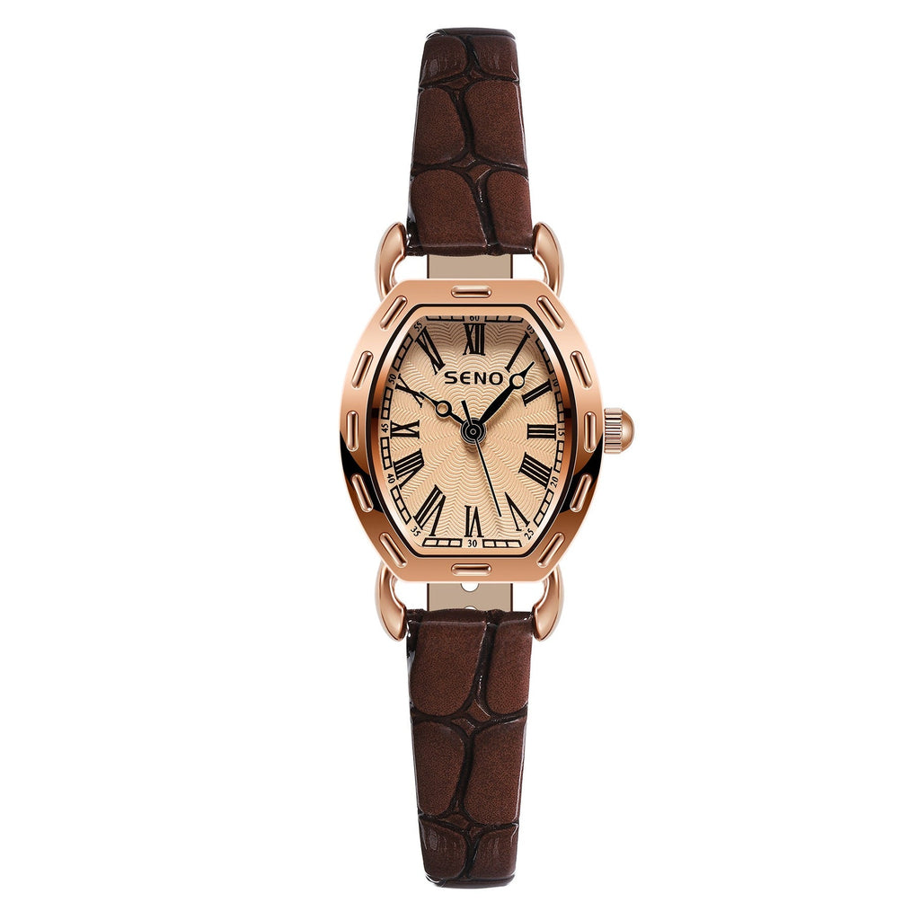 Retro Barrel Water-Resistant Watch