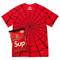 Supreme Hanes Spider-Man Tagless Tees (2 Pack)(Red)