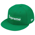 Supreme New Era Rings Box Logo Fitted Hat (Green)