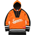 Supreme Script Hooded Hockey Top (Orange)(FW16)