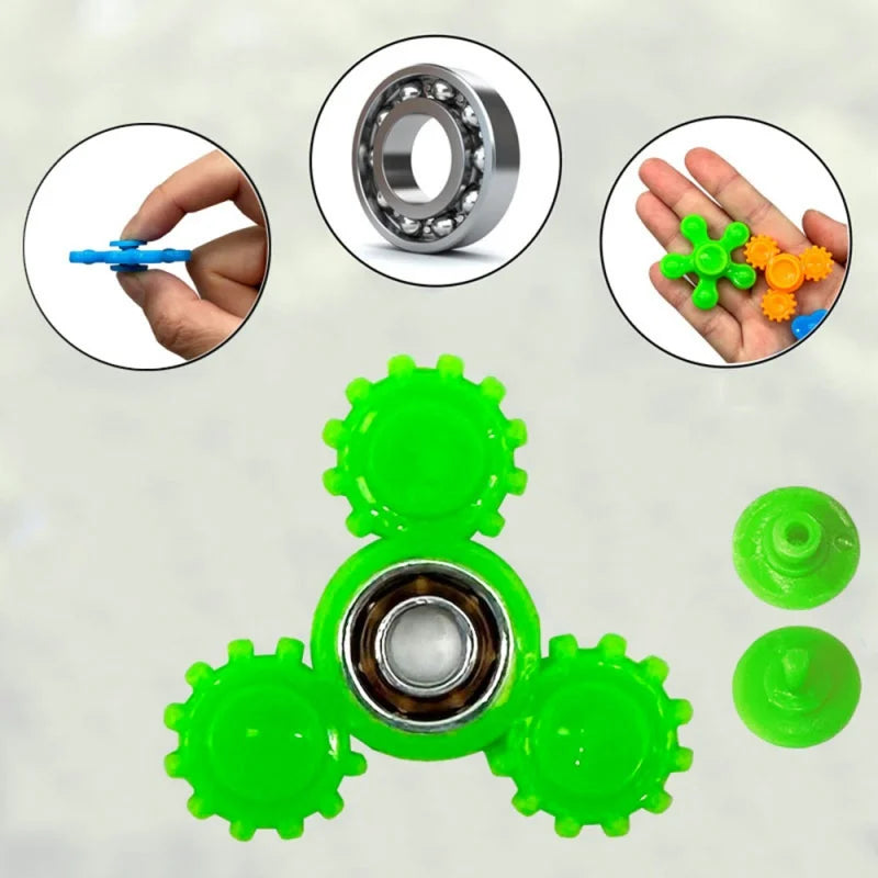 1/20pcs Mini Fingertip Gyro Spinner Colorful Spinning Toys for Kid Party Favor Toys Rotating Gyroscope Decompression Gifts