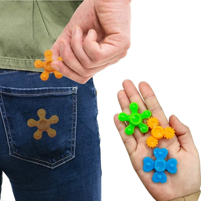 1/20pcs Mini Fingertip Gyro Spinner Colorful Spinning Toys for Kid Party Favor Toys Rotating Gyroscope Decompression Gifts