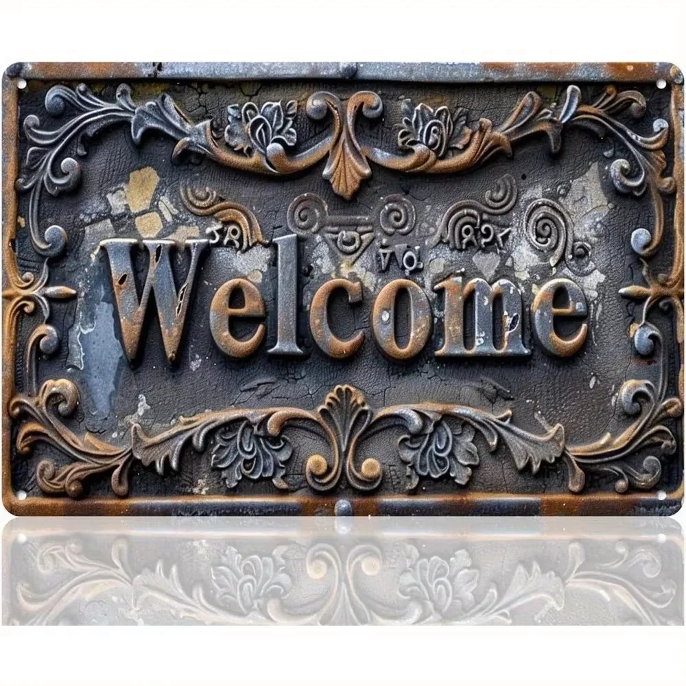 Unrivaled "Relax & Enjoy Life" Sign - ColorfulChicken Wall Decor with Weatherproof Iron | Decor Suitable for All Kinds of Places