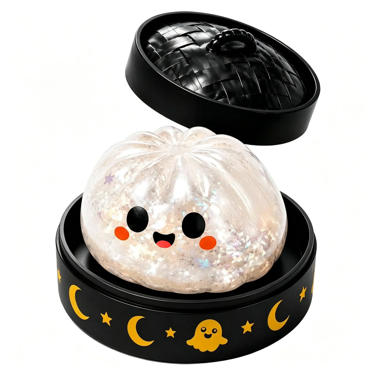 New Halloween Dumpling Squeeze Squishy Toy, Cute Slow Rising Squeeze Stress Relief Sensory Toy, Soft Kawaii Halloween Fidget Toy