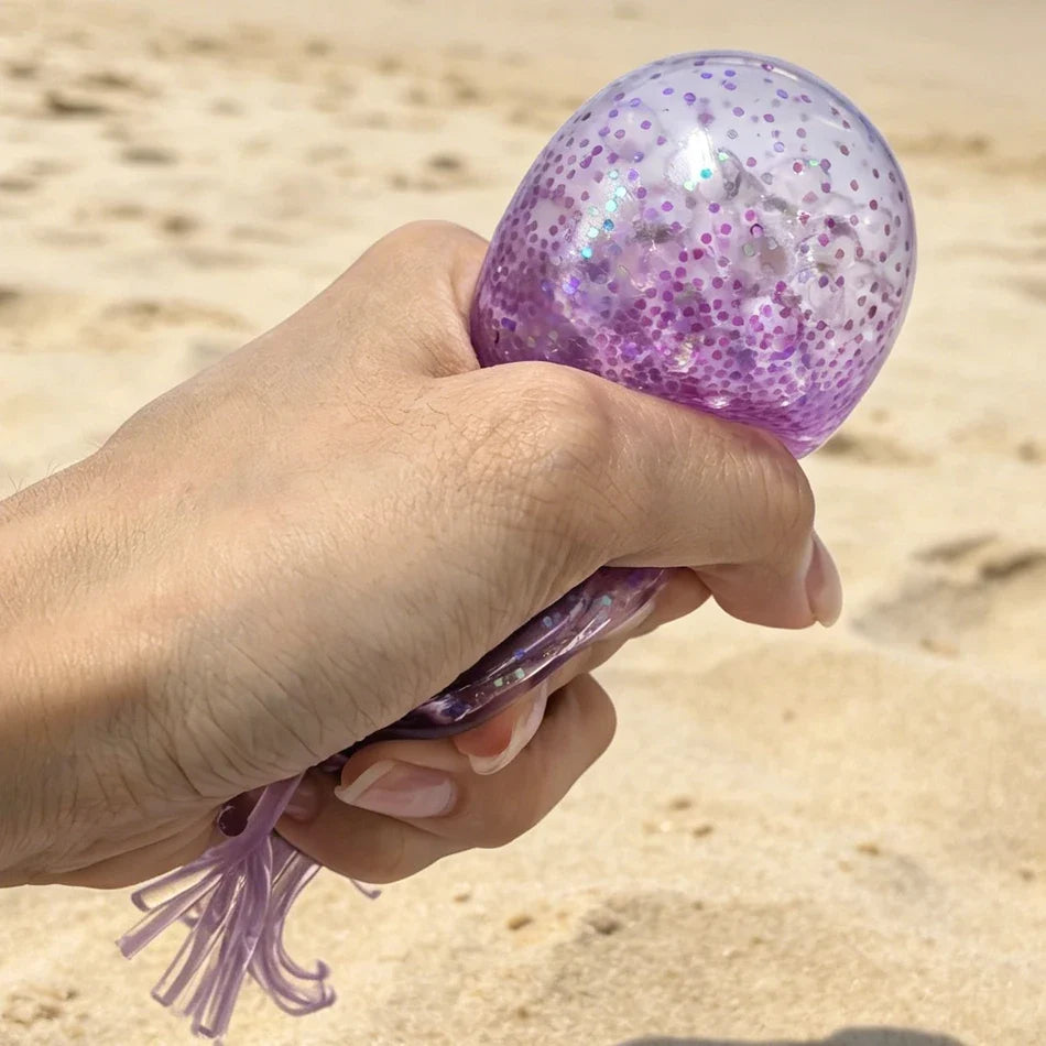Glitter Octopus Squishy Glitter Jellyfish Squishy with Box Dumplings Sensory Squeeze Toy for Stress Relief wholesale