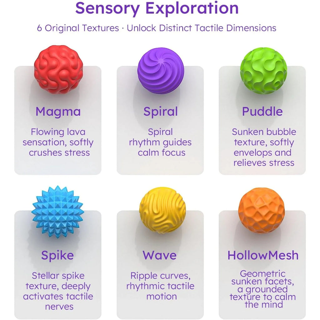 Silicone Magnetic Sensory Balls Fidget Toy Worry Balls Autism Calming Fidgeting Toys Anxiety Relief Stress Sensory Toy