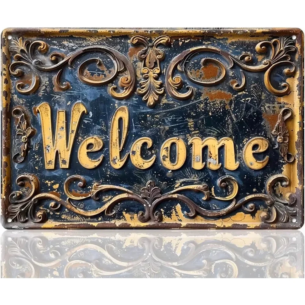 Unrivaled "Relax & Enjoy Life" Sign - ColorfulChicken Wall Decor with Weatherproof Iron | Decor Suitable for All Kinds of Places
