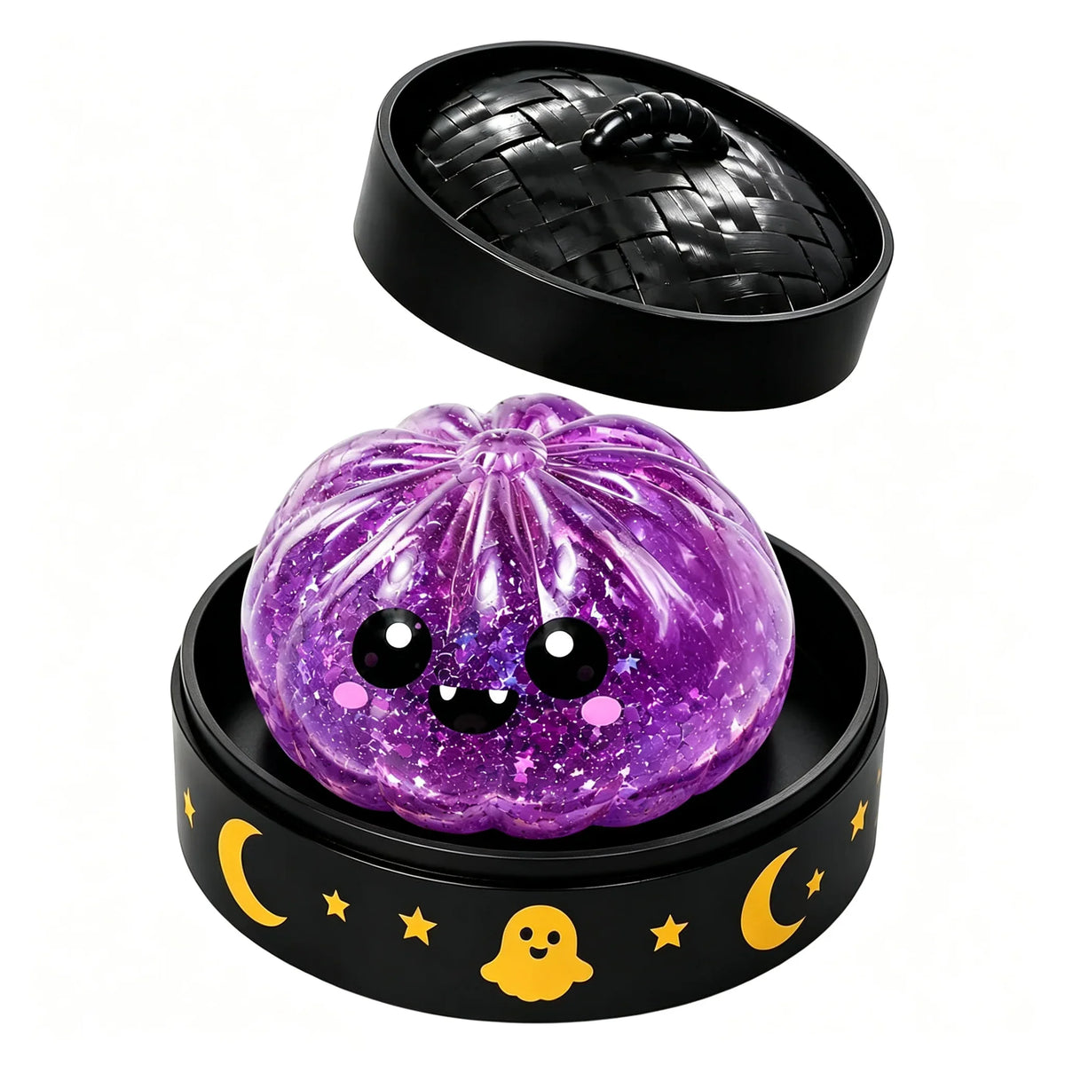 New Halloween Dumpling Squeeze Squishy Toy, Cute Slow Rising Squeeze Stress Relief Sensory Toy, Soft Kawaii Halloween Fidget Toy