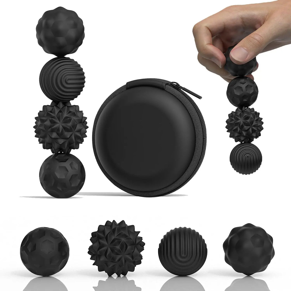 Silicone Magnetic Sensory Balls Fidget Toy Worry Balls Autism Calming Fidgeting Toys Anxiety Relief Stress Sensory Toy