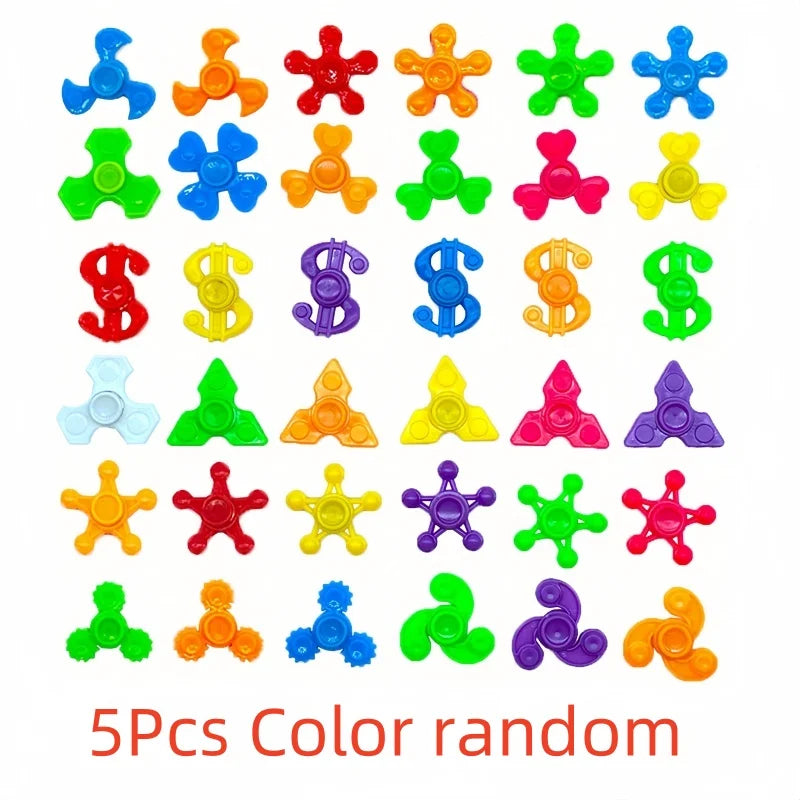 1/20pcs Mini Fingertip Gyro Spinner Colorful Spinning Toys for Kid Party Favor Toys Rotating Gyroscope Decompression Gifts