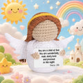 Positive Pocket Hug Mini Crochet Stuffed Doll Handmade Knitted Plush Potato Turtle Duck Funny Support Gift for Friend Home Decor