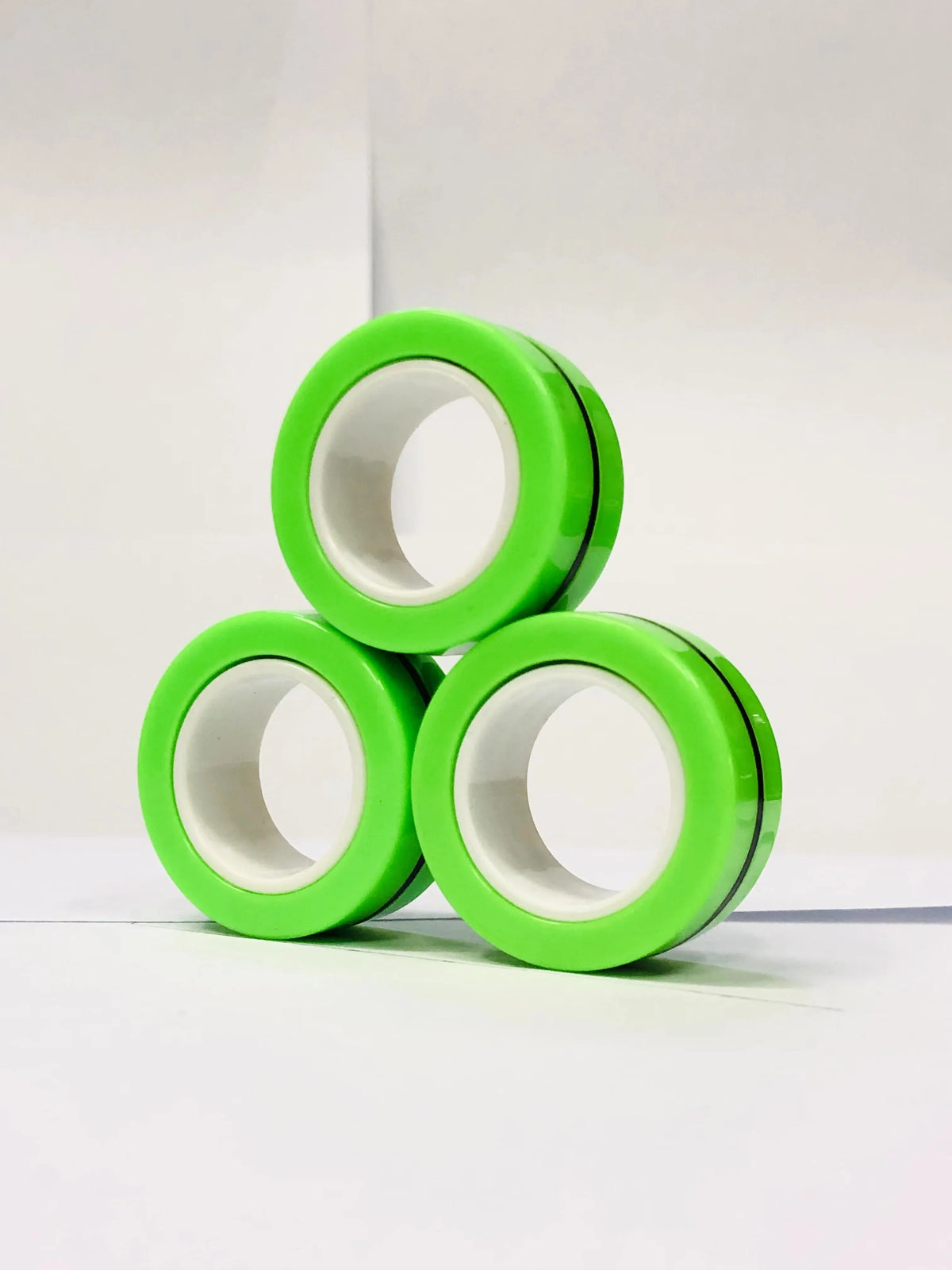 3pcs Fidget Toy Set Finger Magnetic Rings Colorful Adult Magnets Spinner Rings for Relieve Stress Anxiety Relief Therapy