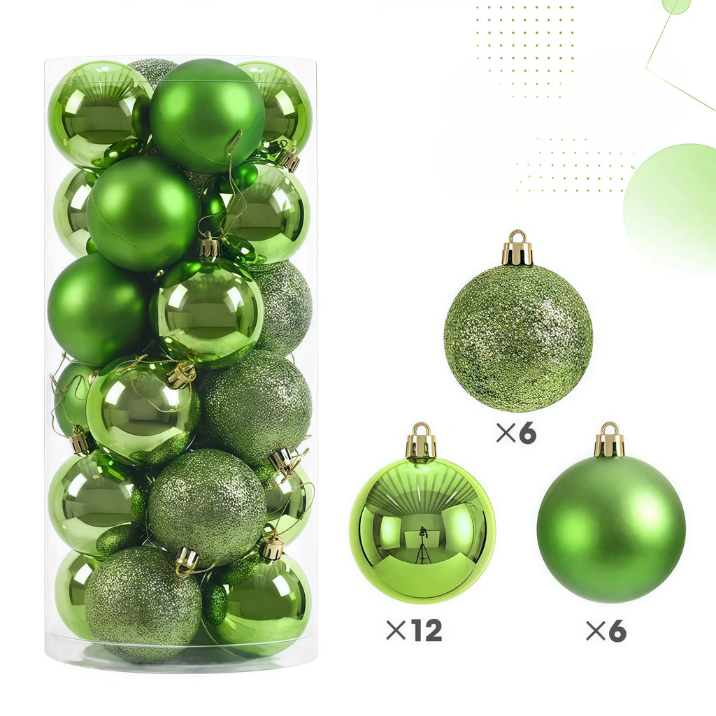 24pcs 3cm Christmas Balls Christmas Decorations Tree Ornaments Ball Xmas Hanging Tree Pendants Home Party Decor New Year Gift