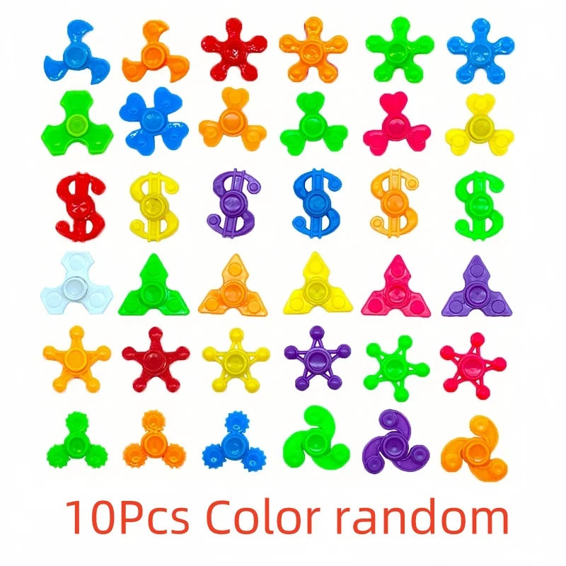 1/20pcs Mini Fingertip Gyro Spinner Colorful Spinning Toys for Kid Party Favor Toys Rotating Gyroscope Decompression Gifts