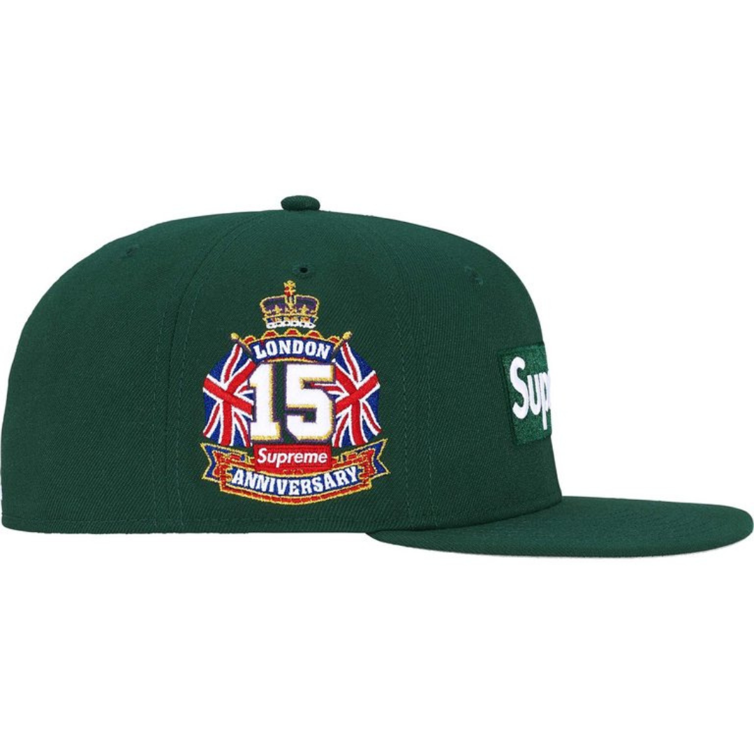 Supreme New Era Shop Box Logo Fitted Hat (Green)