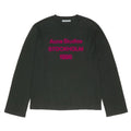 Acne Studios 1996 LOGO Long Sleeve RELAXED FIT Black