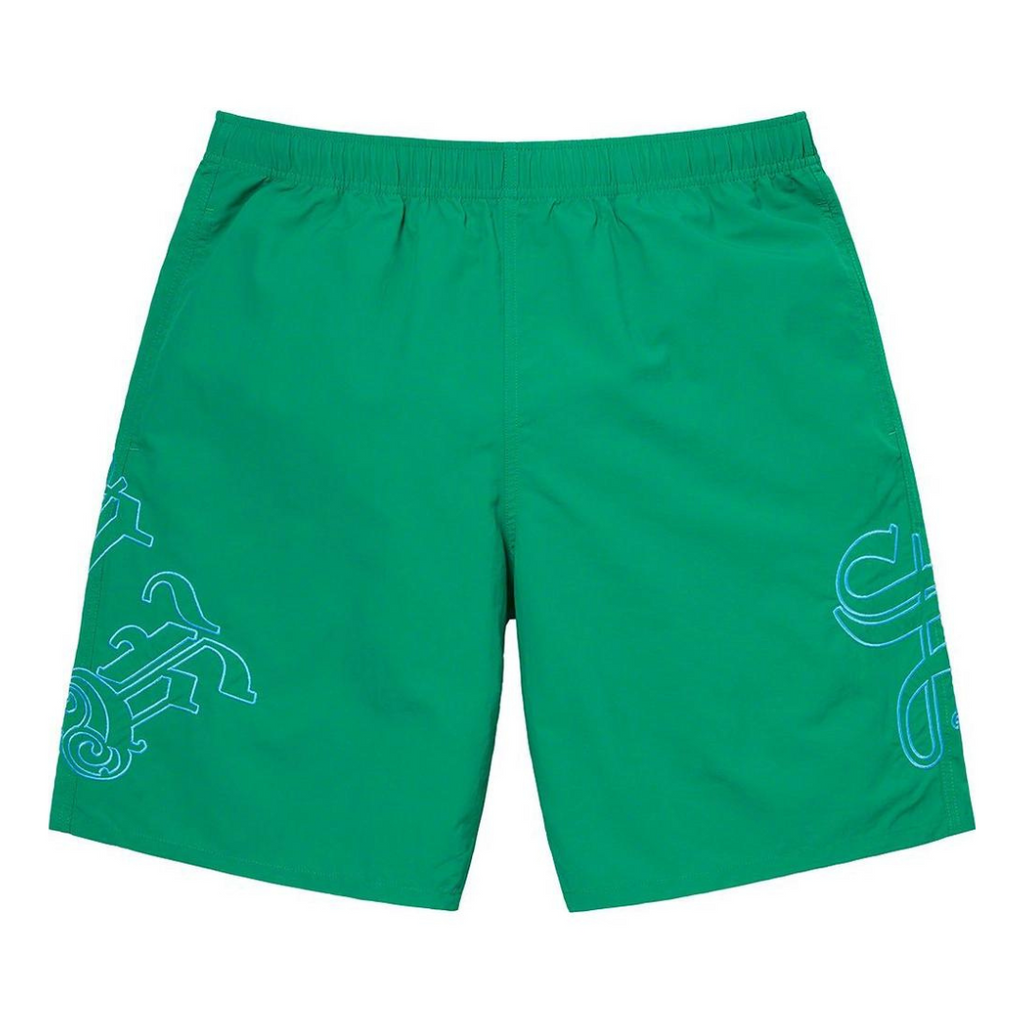 Supreme Old English Nylon Shorts (Green)