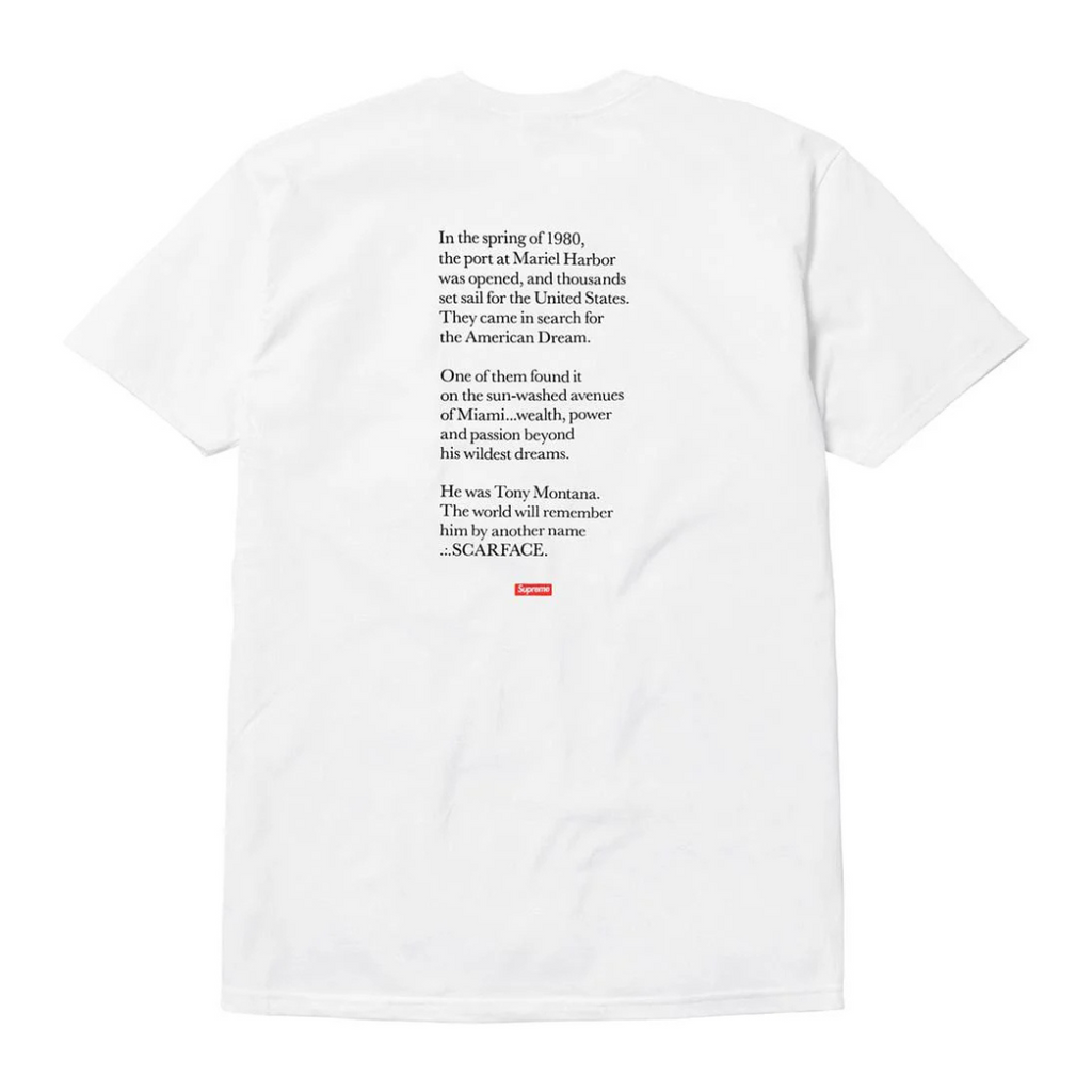 Supreme Scarface Shower Tee (White)(FW17)