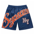 Supreme Big Script Mesh Short (Blue)