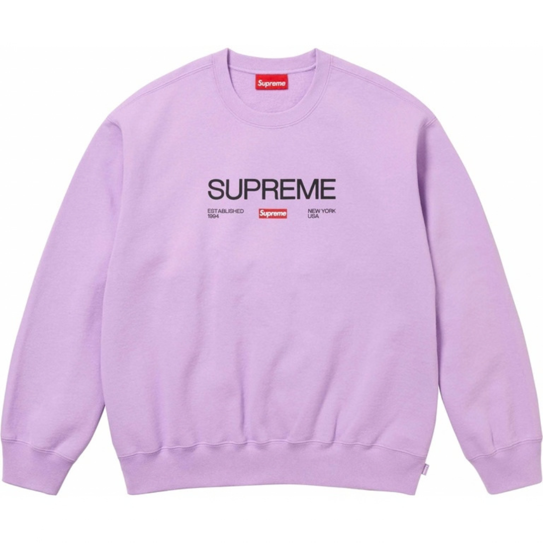Supreme Established Crewneck (Violet)(SS24)