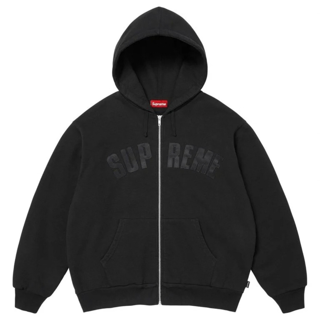 Supreme Arc Thermal Line Zip Up Hoodie (Black)
