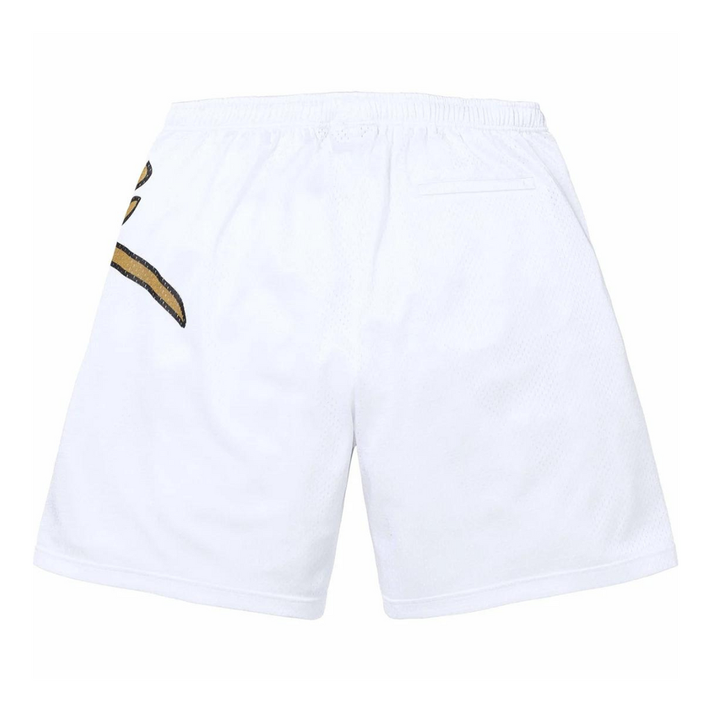Supreme Big Script Mesh Short (White)