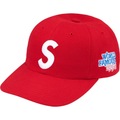 Supreme World Famous S Logo 6 Panel Hat (Red)