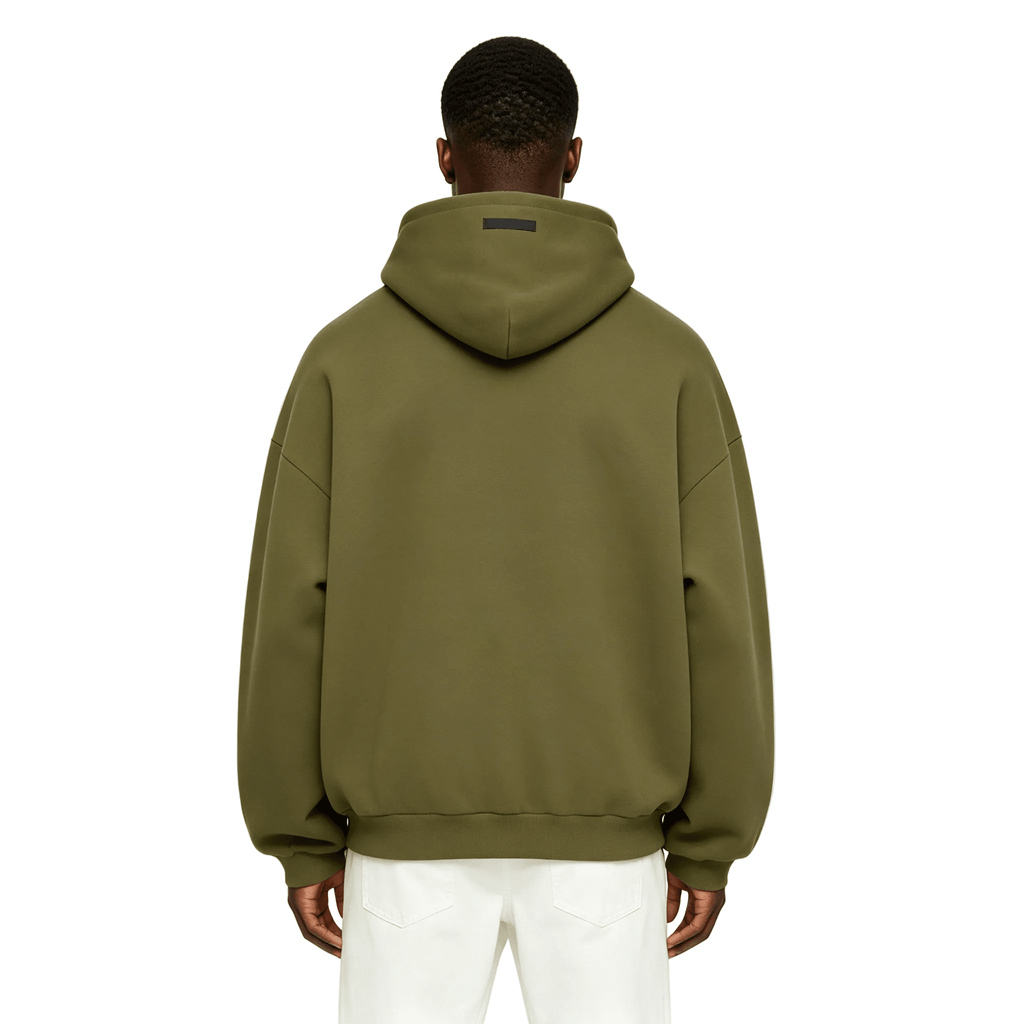 Fear of God Essentials Fleece Hoodie Military