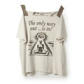 Gallery Dept. Work in Progress Only Way Out Tee Vintage White