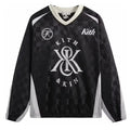 Kith Checkered Satin Dayton Combo Pullover Black