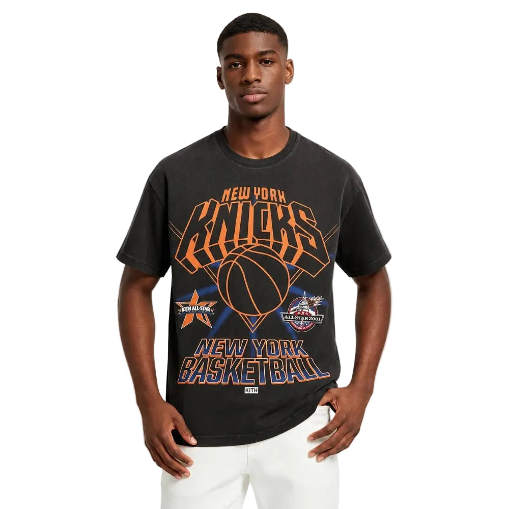 Kith NBA All Star New York Knicks Vintage Tee Black