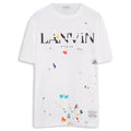 Lanvin x Gallery Dept. Logos Printed T-Shirt With Paint Marks White