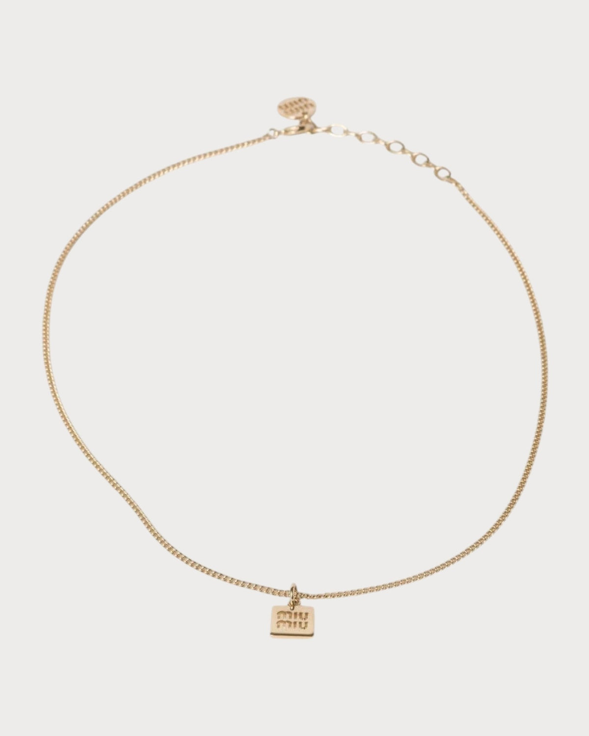 MIU MIU Metal Necklace(Gold)
