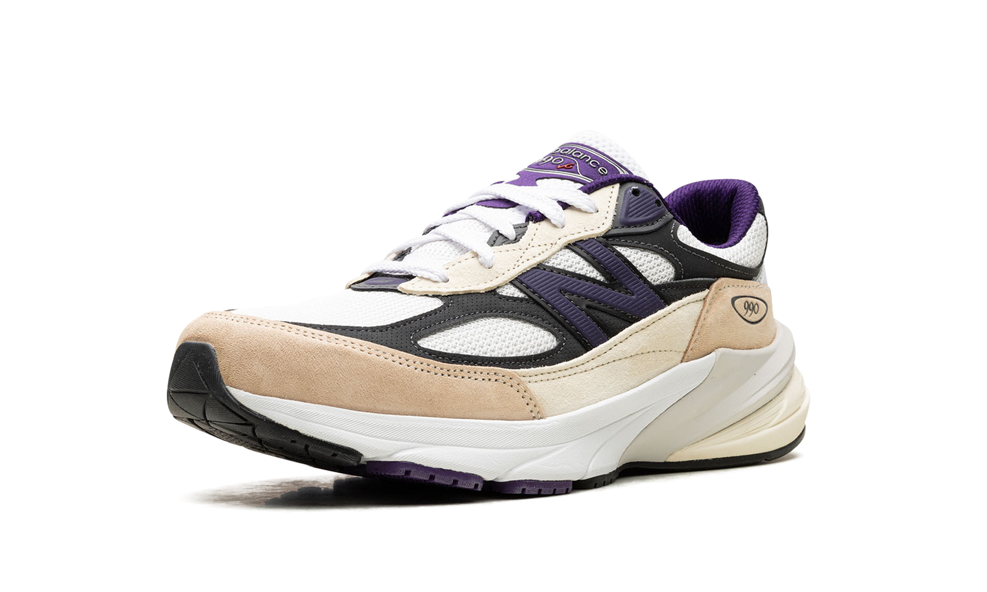 990v6 "Made In USA - Teddy Santis White Black Plum" U990WB6